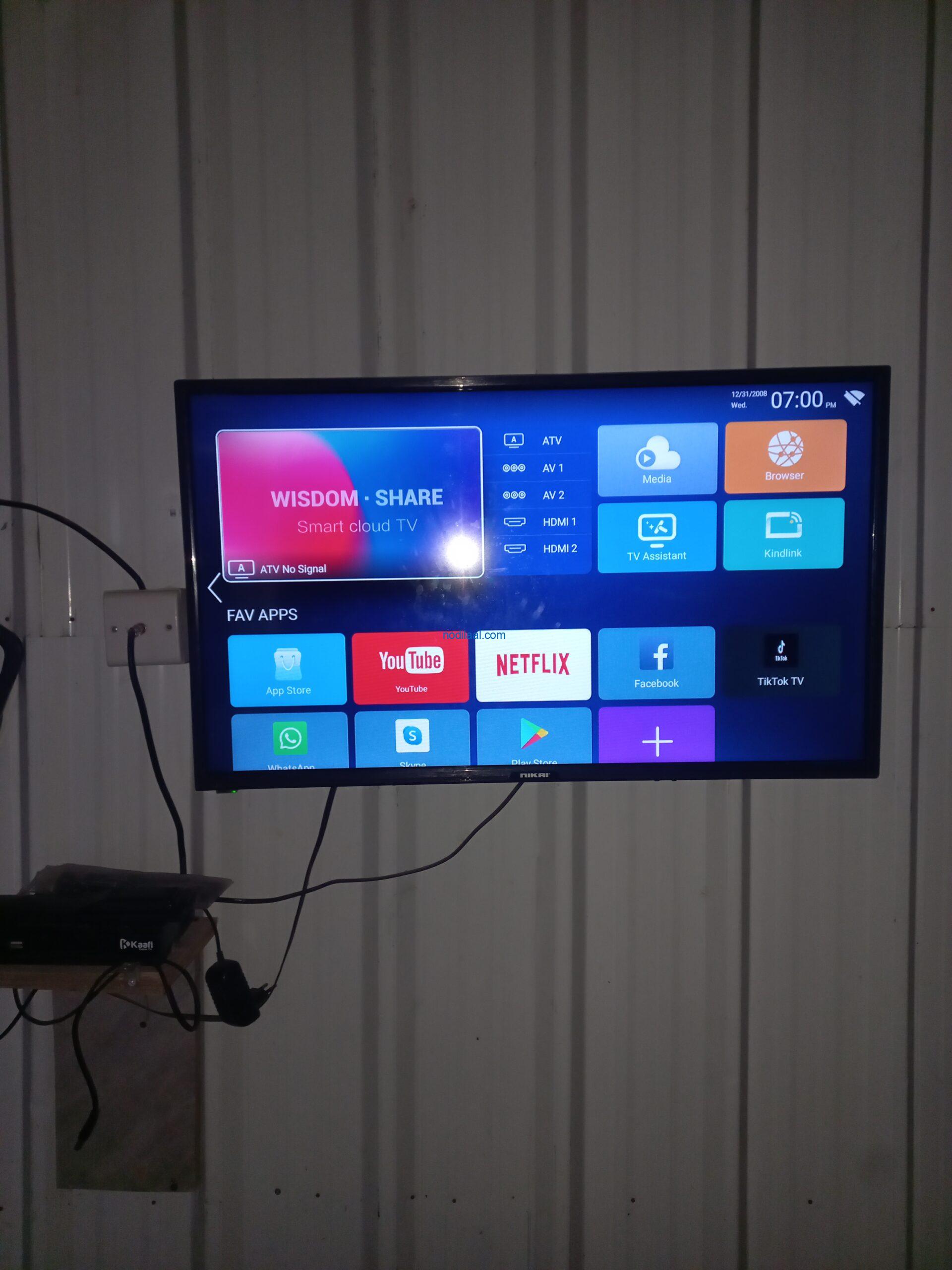 l TV 32inch smart nikai
