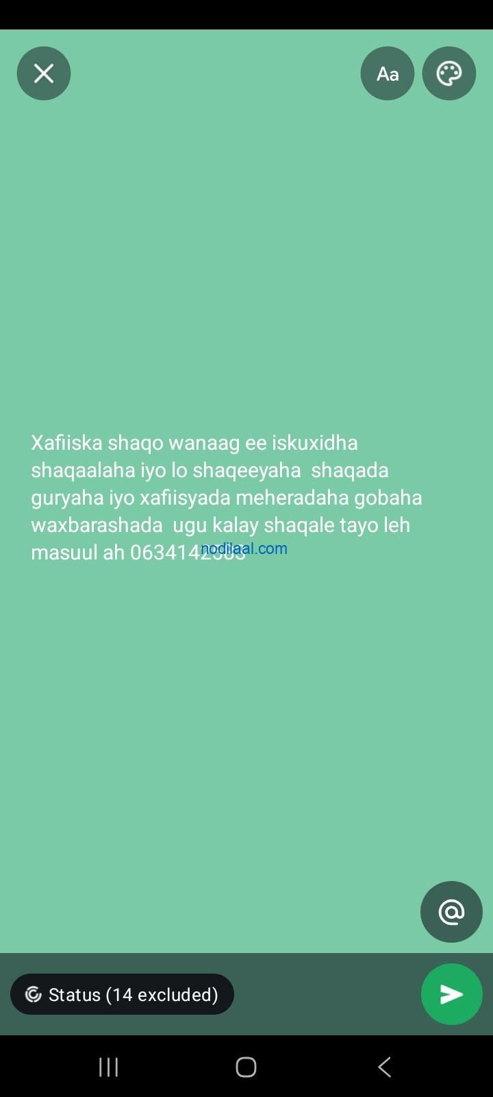 Shaqaale tayo leh